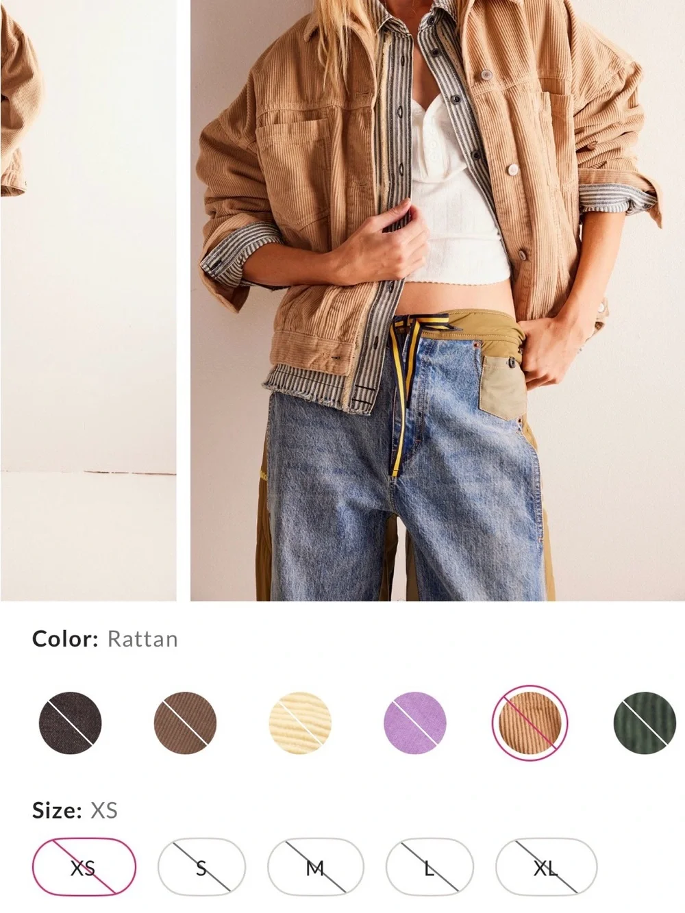 Free People Opal Swing Cord Jacket - Picture 3 of 3